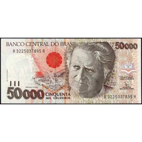 Brésil - Pick 234 - 50'000 cruzeiros - Série AA 3225 - 1992 - Etat : NEUF