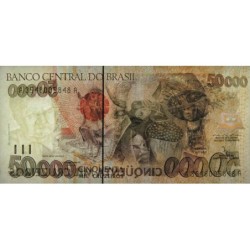 Brésil - Pick 234 - 50'000 cruzeiros - Série AA 3548 - 1992 - Etat : SPL