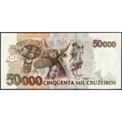 Brésil - Pick 234 - 50'000 cruzeiros - Série AA 3588 - 1992 - Etat : NEUF