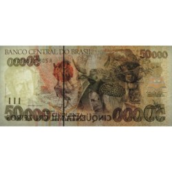 Brésil - Pick 234 - 50'000 cruzeiros - Série AA 3588 - 1992 - Etat : NEUF