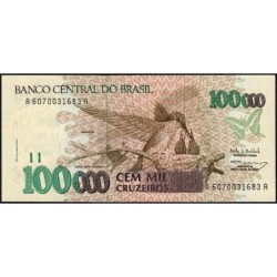 Brésil - Pick 235b - 100'000 cruzeiros - Série AA 6070 - 1993 - Etat : NEUF