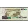 Brésil - Pick 235d - 100'000 cruzeiros - Série AA 6537 - 1993 - Etat : NEUF