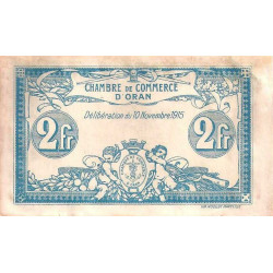 Algérie - Oran 141-14 - 2 francs - Série IV - 10/11/1915 - Etat : TTB+