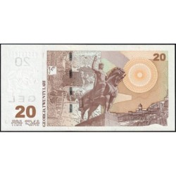 Géorgie - Pick 72c - 20 lari - Série E - 2011 - Etat : NEUF