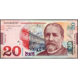 Géorgie - Pick 78a - 20 lari - Série AA - 2016 - Etat : NEUF