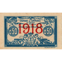 Algérie - Oran 141-19 - 50 centimes - Série II - 1918 - Etat : TTB+