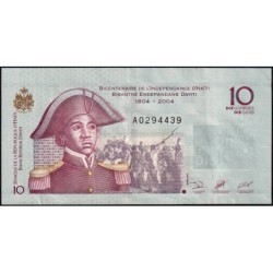Haïti - Pick 272a - 10 gourdes - Série A - 2004 - Commémoratif - Etat : TTB