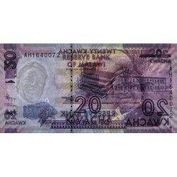 Malawi - Pick 57a - 20 kwacha - Série AH - 01/01/2012 - Etat : NEUF