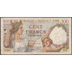 F 26-23 - 22/02/1940 - 100 francs - Sully - Série D.7972 - Etat : TB