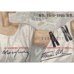 F 26-25 - 14/03/1940 - 100 francs - Sully - Série H.8801 - Annulé - Etat : SUP