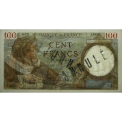 F 26-25 - 14/03/1940 - 100 francs - Sully - Série J.8801 - Annulé - Etat : SUP