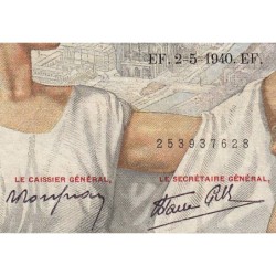 F 26-28 - 02/05/1940 - 100 francs - Sully - Série N.10158 - Etat : TB-