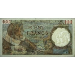 F 26-29 - 16/05/1940 - 100 francs - Sully - Série W.10558 (remplacement) - Etat : SUP