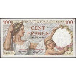 F 26-29 - 16/05/1940 - 100 francs - Sully - Série S.10582 - Etat : TTB