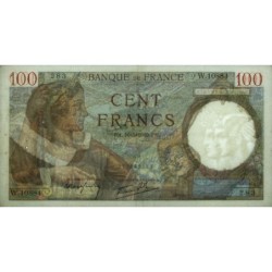 F 26-29 - 16/05/1940 - 100 francs - Sully - Série W.10884 (remplacement) - Etat : TTB