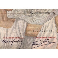 F 26-29 - 16/05/1940 - 100 francs - Sully - Série K.10905 - Etat : B+