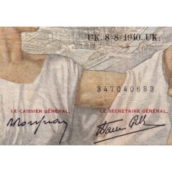 F 26-35 - 08/08/1940 - 100 francs - Sully - Série Q.13882 - Etat : TB-