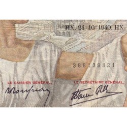 F 26-39 - 24/10/1940 - 100 francs - Sully - Série P.15526 - Etat : TB-