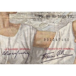 F 26-39 - 24/10/1940 - 100 francs - Sully - Série Y.15682 - Etat : TB