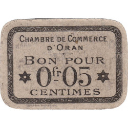 Algérie - Oran 141-48 - 0,05 franc - 1916 - Etat : NEUF