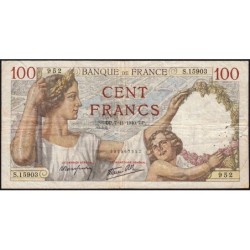 F 26-40 - 07/11/1940 - 100 francs - Sully - Série S.15903 - Etat : TB-