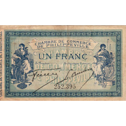 Algérie - Philippeville 142-4 - 1 franc - 10/11/1914 - Etat : TB+