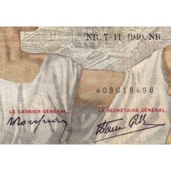 F 26-40 - 07/11/1940 - 100 francs - Sully - Série U.16121 - Etat : TB