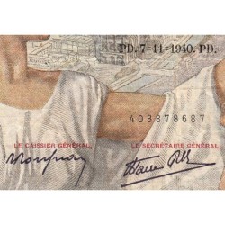 F 26-40 - 07/11/1940 - 100 francs - Sully - Série D.16156 - Etat : TB-