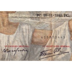 F 26-41 - 28/11/1940 - 100 francs - Sully - Série V.16635 - Etat : B+