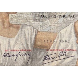 F 26-42 - 05/12/1940 - 100 francs - Sully - Série V.16783 - Etat : TB