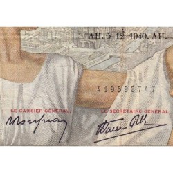 F 26-42 - 05/12/1940 - 100 francs - Sully - Série T.16784 - Etat : TB-