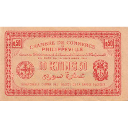 Algérie - Philippeville 142-5 - 50 centimes - 10/11/1914 - Etat : SUP