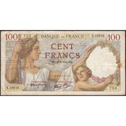 F 26-45 - 30/01/1941 - 100 francs - Sully - Série S.18616 - Etat : TB-