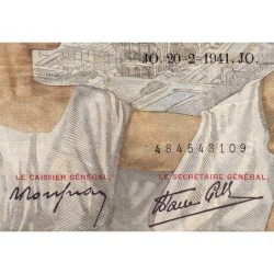 F 26-47 - 20/02/1941 - 100 francs - Sully - Série T.19382 - Etat : TB