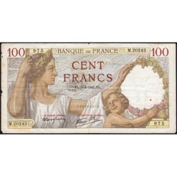 F 26-49 - 03/04/1941 - 100 francs - Sully - Série M.20243 - Etat : TB
