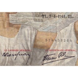 F 26-49 - 03/04/1941 - 100 francs - Sully - Série J.20579 - Etat : TB-