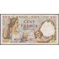 F 26-52 - 21/05/1941 - 100 francs - Sully - Série B.21843 - Etat : TB-