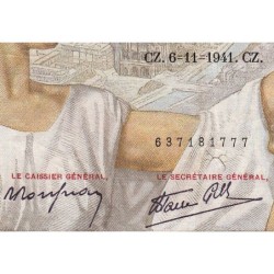 F 26-60 - 06/11/1941 - 100 francs - Sully - Série G.25488 - Etat : TB-