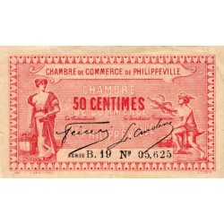 Algérie - Philippeville 142-8 - 50 centimes - Série B.19 - 29/12/1917 - Etat : SUP-