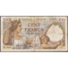 F 26-63 - 18/12/1941 - 100 francs - Sully - Série W.27065 (remplacement) - Etat : TB-