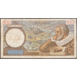 F 26-63 - 18/12/1941 - 100 francs - Sully - Série W.27065 (remplacement) - Etat : TB-