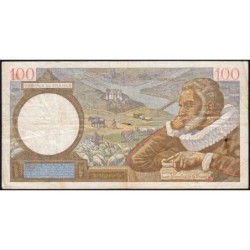 F 26-64 - 08/01/1942 - 100 francs - Sully - Série G.27551 - Etat : TB