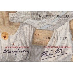 F 26-64 - 08/01/1942 - 100 francs - Sully - Série E.27566 - Etat : TB