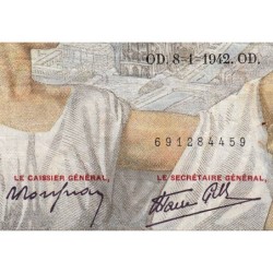 F 26-64 - 08/01/1942 - 100 francs - Sully - Série K.27652 - Etat : TB+