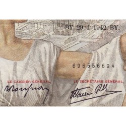 F 26-64 - 08/01/1942 - 100 francs - Sully - Série G.27863 - Etat : TB