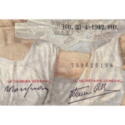 F 26-70 - 23/04/1942 - 100 francs - Sully - Série A.30386 - Etat : B+