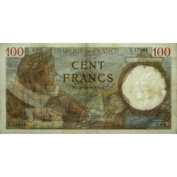 F 26-43 - 19/12/1940 - 100 francs - Sully - Série U.17644 - Etat : TTB-