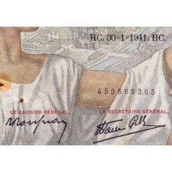 F 26-45 - 30/01/1941 - 100 francs - Sully - Série U.18837 - Etat : TTB