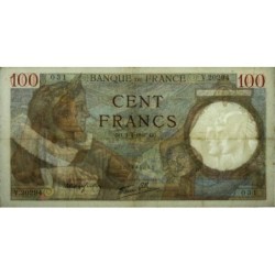 F 26-49 - 03/04/1941 - 100 francs - Sully - Série V.20294 - Etat : TTB