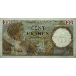 F 26-55 - 10/07/1941 - 100 francs - Sully - Série O.23076 - Etat : TTB-